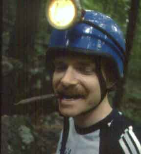 Tim Farmer having a slim jim.