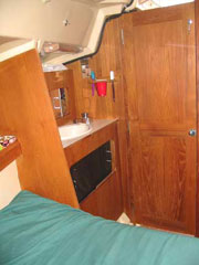 V-berth looking aft