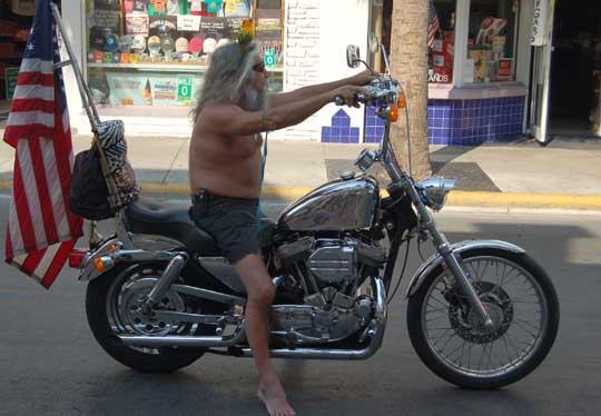 Key West Motorcycle Man