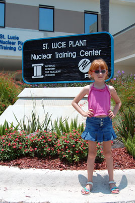 Laura arrives for nuclear training