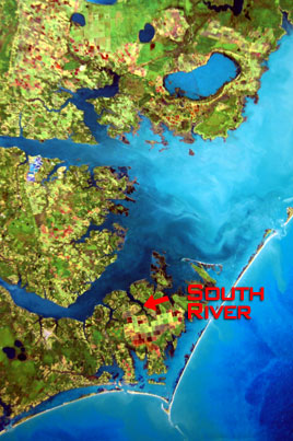Satellite Photo of Beaufort area.