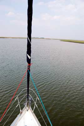 View from the bow