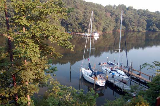 Bojangles and Seadcutress at the dock