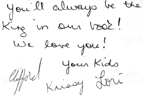 You'll always be the king...