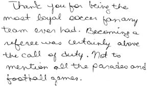 Soccer games, band...